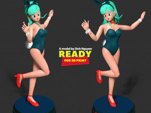 Bulma - Dragon Ball Fanart 3D Print Model