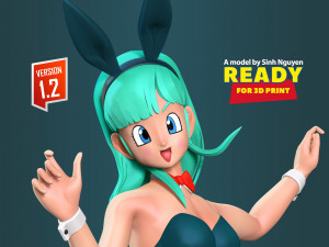 Bulma - Dragon Ball Fanart Model Cetak 3D
