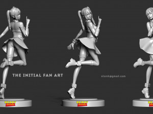 ruri - the initial fan art Modello di stampa 3D