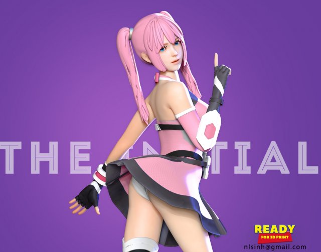 ruri - the initial fan art Modello di stampa 3D .c4d .max .obj .3ds .fbx .stl .blend