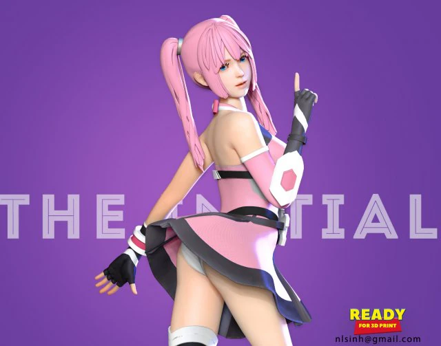 ruri - the initial fan art 3D Print Model .c4d .max .obj .3ds .fbx .stl .blend