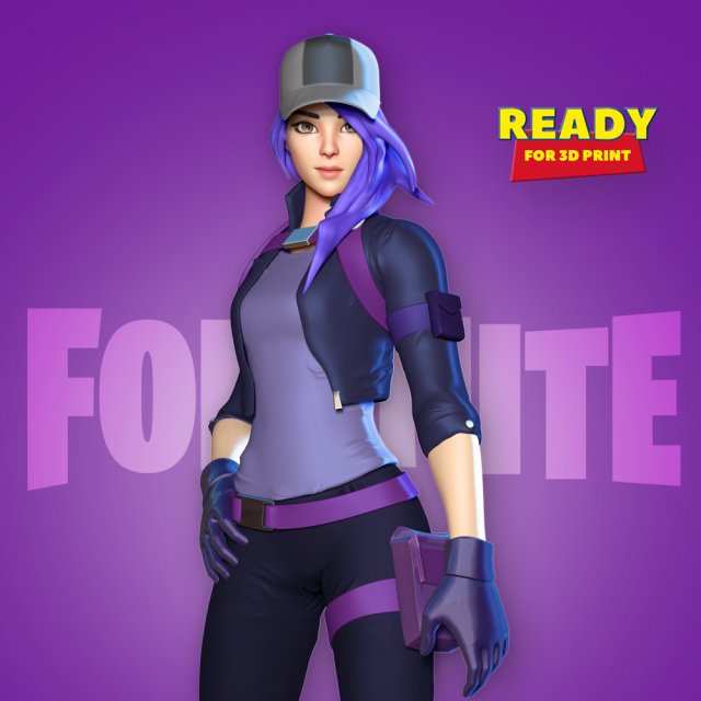 remedy - fornite fanart 3D Print Model .c4d .max .obj .3ds .fbx .stl .blend 