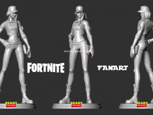 remedy - fornite fanart 3D Print Model