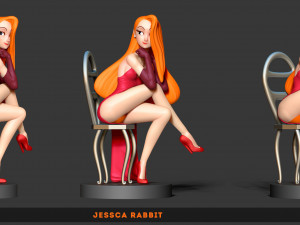 jessica rabbit fanart 3D Baskı Modeli