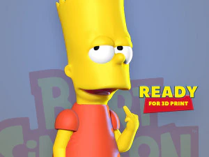 Bart Simpson Modelo de Impressão 3D