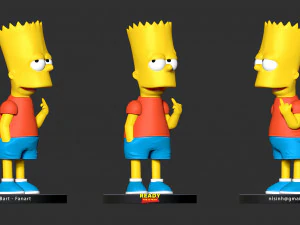 Bart simpson 3D Print Model