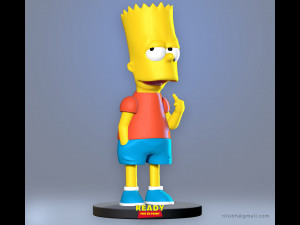 Bart simpson 3Dプリントモデル