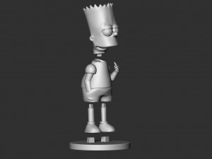 Bart simpson 3Dプリントモデル