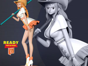 Nami Fanart 3D Druckmodell
