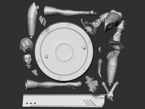 2b nier - automata white version Modèles 3D en vedette