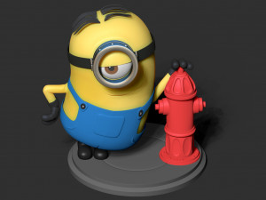 minion stuart Model Cetak 3D