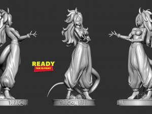 android 21 - dragon ball fanart 3D Print Model