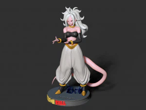 android 21 - dragon ball fanart 3D Print Model