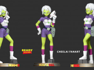 Cheelai - dragon ball fanart Modèles 3D en vedette
