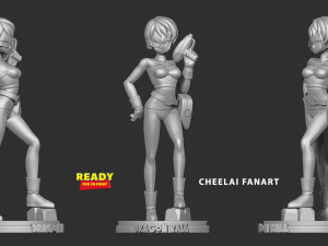 Cheelai - dragon ball fanart Modèles 3D en vedette
