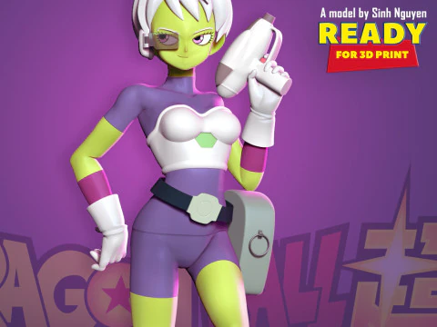 Cheelai &ndash; Dragonball-Fanart 3D Druckmodell