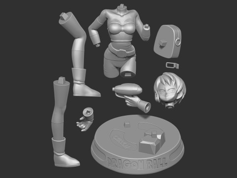Cheelai - dragon ball fanart Modèles 3D en vedette
