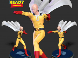 One-Punch Man 3D 打印模型