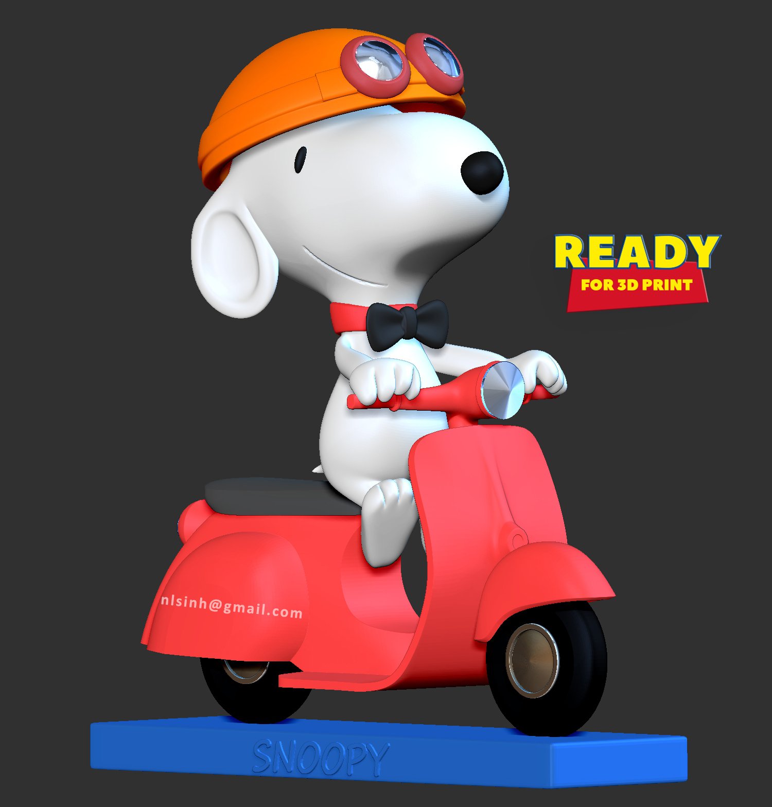 1500px x 1568px - snoopy dog 3D Print Model in Animals 3DExport