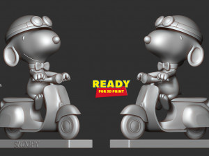 snoopy dog 3Dプリントモデル