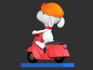 snoopy dog 3Dプリントモデル