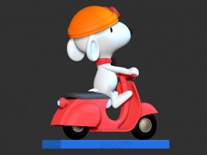 snoopy dog 3Dプリントモデル