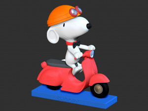 snoopy dog 3Dプリントモデル