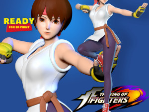 yuri sakazaki - king of fighters fanart Modelo de impresión 3D
