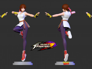 yuri sakazaki - king of fighters fanart 3D 打印模型