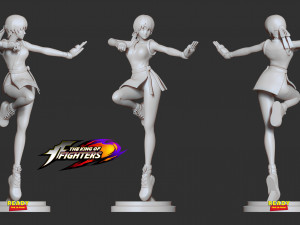 yuri sakazaki - king of fighters fanart 3D 打印模型