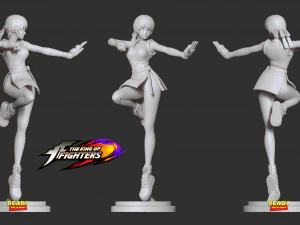 yuri sakazaki - rey de los luchadores fanart Modelo de impresión 3D
