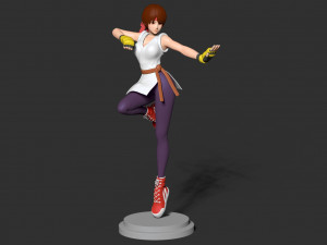 yuri sakazaki - king of fighters fanart 3D 打印模型