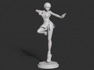 yuri sakazaki - king of fighters fanart 3D 打印模型