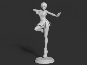 yuri sakazaki - rey de los luchadores fanart Modelo de impresión 3D