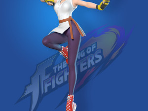 yuri sakazaki - king of fighters fanart 3D 打印模型