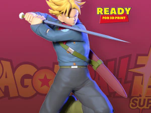 भविष्य की चड्डी - ड्रैगन बॉल फैनआर्ट 3D प्रिंट मॉडल