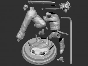 future trunks - dragon ball fanart 3D Print Model