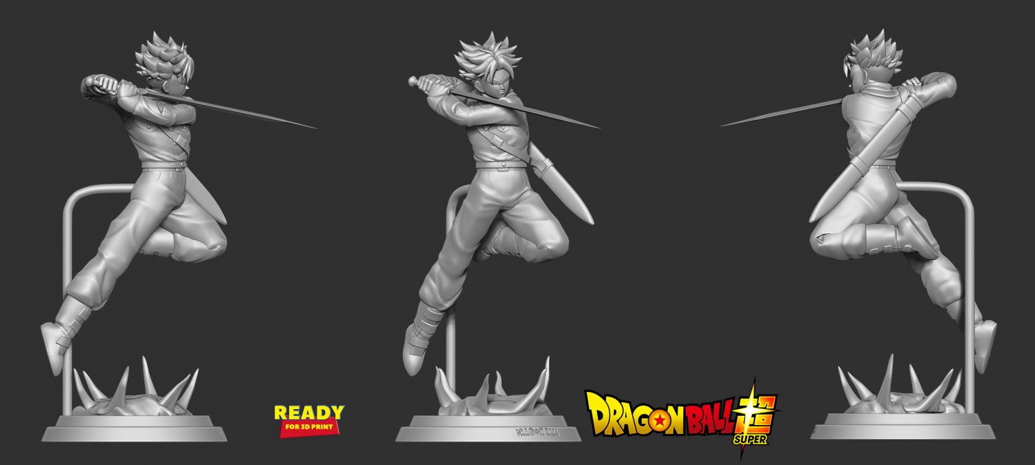 STL file TRUNKS OF THE FUTURE - DRAGON BALL Z・Design to download and 3D  print・Cults