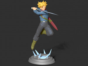 future trunks - dragon ball fanart Modello di stampa 3D