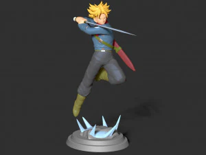 future trunks - dragon ball fanart 3D Print Model