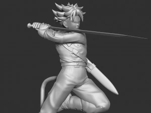 future trunks - dragon ball fanart 3D Print Model