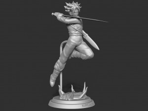 future trunks - dragon ball fanart Modello di stampa 3D