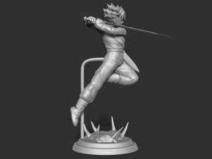 future trunks - dragon ball fanart 3D Print Model