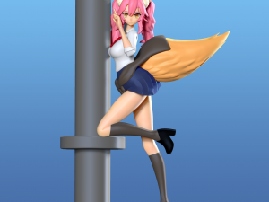 tamamo-no-mae - fate fanart 3D Druckmodell