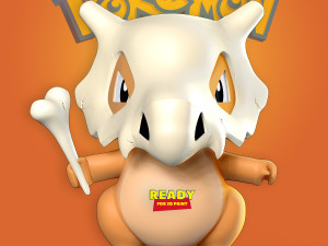 cubone - pokemon fanart 3D Print Model