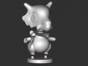 cubone - pokemon fanart 3D-Druckmodell