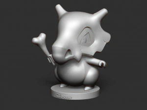 cubone - pokemon fanart 3D Print Model