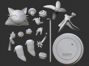 blaze the cat - sonic fanart Modèles 3D en vedette
