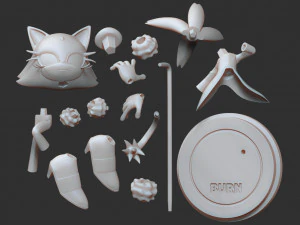 blaze the cat - sonic fanart 3D Print Model