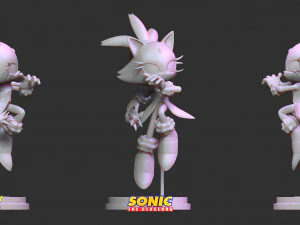 blaze the cat - sonic fanart 3D Print Model